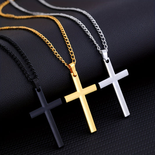 Minimalist Cross Pendant Chain Necklace